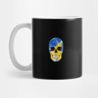 Tokelau Flag Skull - Gift for Tokelaun With Roots From Tokelau Mug